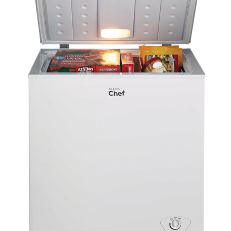 MASTER Chef Energy Star Chest Freezer with Front-Mount Thermostat for Dorms/Bedroom, 5.0-cu.ft., White