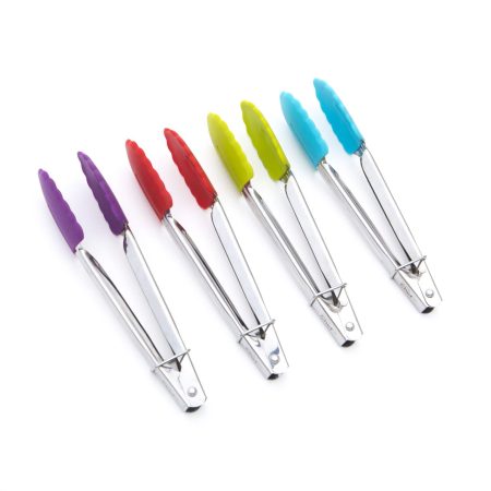 MASTER Chef Mini Silicone Tong, Assorted, 7-in