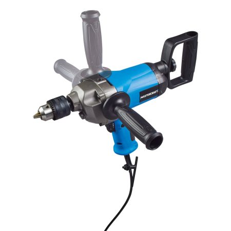 Mastercraft 9A Low-Gear Corded Variable Speed Drill Mud Mixer with Auxiliary Handle, 1/2-in