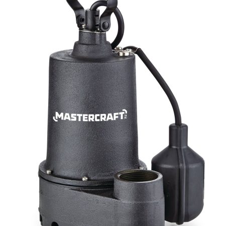 Mastercraft 1/3-HP Cast-Iron Submersible Electric Sump Pump with Tethered Switch