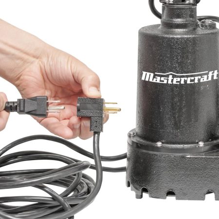 Mastercraft 1/3-HP Cast-Iron Submersible Electric Sump Pump with Tethered Switch