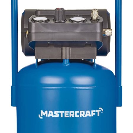 Mastercraft 10-Gallon Oil-Free Portable Horizontal/Vertical Air Compressor, 135 PSI, 1.8HP