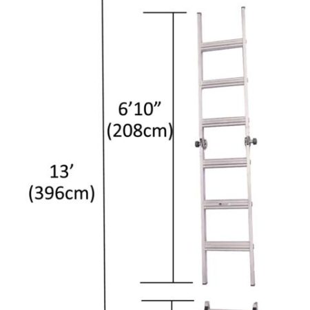 Mastercraft Grade 1A Aluminum Multi-Task Ladder, 13-ft, 300- lb