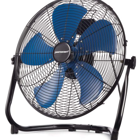 Mastercraft 2-in-1 High Velocity Slim Design Floor/Wall Fan, 18-in