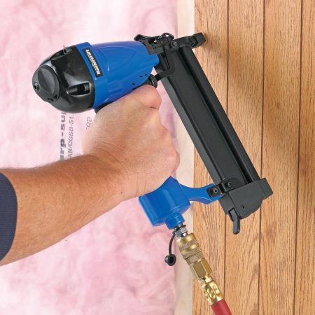 Mastercraft 18-Gauge Pneumatic Brad Nailer with Belt Hook, 2-in