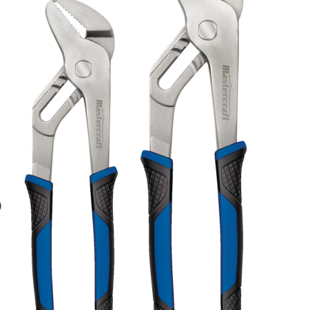 Mastercraft Tongue & Groove Pliers Set, Comfort Grip Double-Shot Handles, Rust Resistant, 2-pc