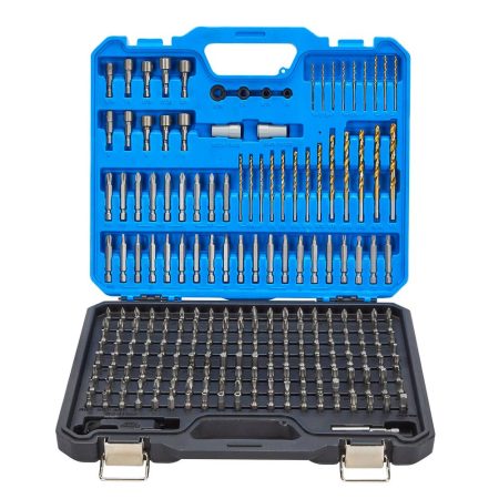 Mastercraft HSS & HCS Drill/Drive Accessory Bit Set for Wood, Metal, Plastic, 230-pc