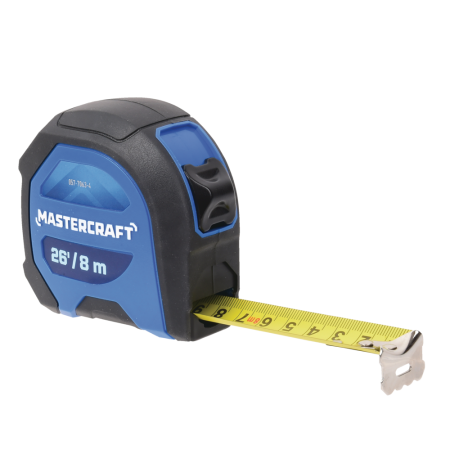 Mastercraft Tape Measure, 26-ft/8-m