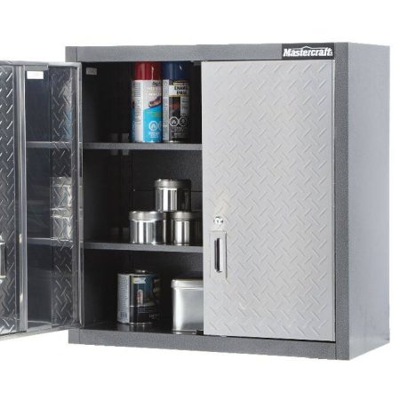 Mastercraft 2-Door Wall Cabinet with 2 Adjustable Shelves, Diamond Series, 28 x 12 x 28-in