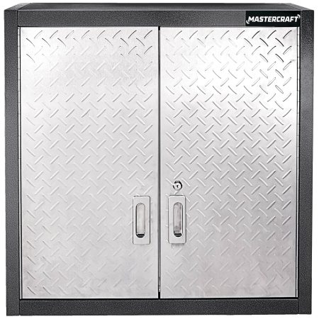 Mastercraft 2-Door Wall Cabinet with 2 Adjustable Shelves, Diamond Series, 28 x 12 x 28-in