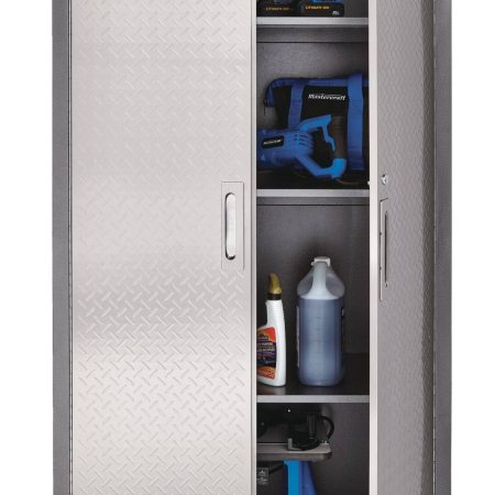 Mastercraft 2-Door Tall Cabinet with 3 Adjustable Shelves, Diamond Series, 36 x 18 x 72-in