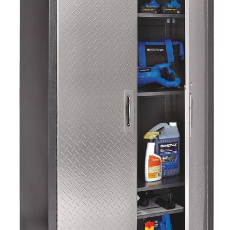 Mastercraft 2-Door Tall Cabinet with 3 Adjustable Shelves, Diamond Series, 36 x 18 x 72-in