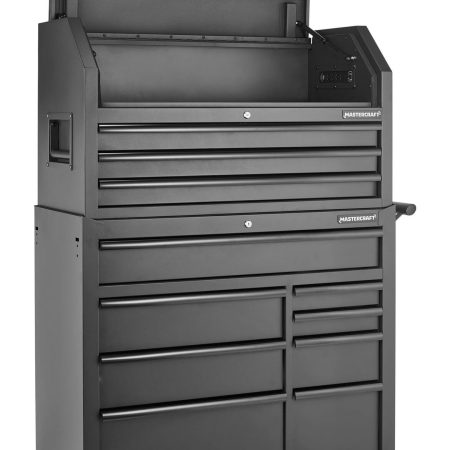 Mastercraft Tool Storage Cabinet, 8 Drawer, 41-in, Black