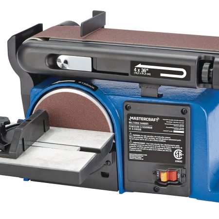 Mastercraft 4.3 Amp Belt/Disc Sander, with Locking Key, 4-in x 36-in