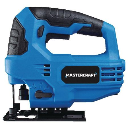 Mastercraft 5A 4-Position Variable Speed Orbital Jigsaw with LED Light & Straight Edge Guide