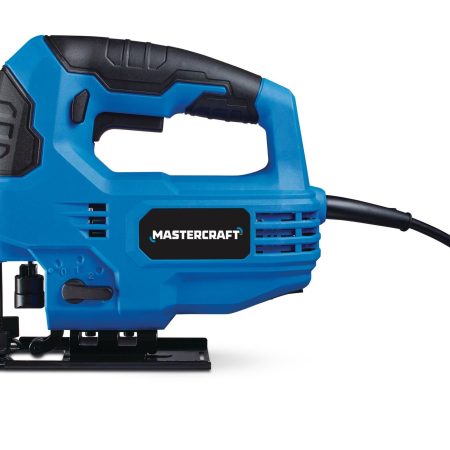 Mastercraft 5A 4-Position Variable Speed Orbital Jigsaw with LED Light & Straight Edge Guide