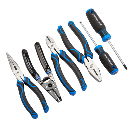 Mastercraft Pliers & Screwdriver Set, Comfort Grip, Rust Resistant, Carbon Steel, 6-pc