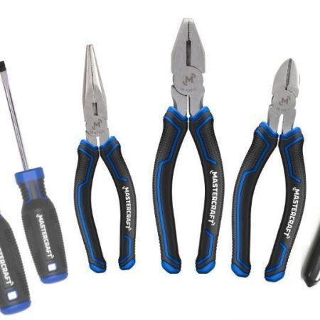 Mastercraft Pliers & Screwdriver Set, Comfort Grip, Rust Resistant, Carbon Steel, 6-pc