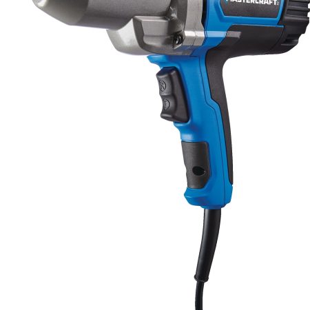 Mastercraft 7.5A Corded Single Speed Impact Wrench with Friction Ring & Metal Gear House, 1/2-in