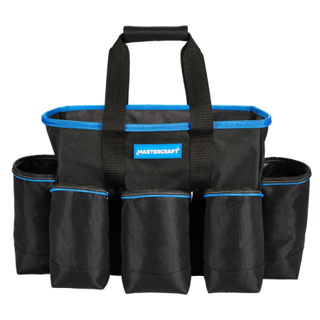 Mastercraft Cleaning / Detailing Tote Tool Bag w/ Padded Grip, 13 Pockets