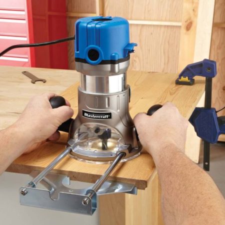 Mastercraft 9.5A 1-3/4 HP Corded Fixed Base Wood Router and Table Set