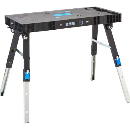 Mastercraft 5-in-1 Adjustable Height Work Table / Scaffold / Creeper / Dolly / Clamping Workbench, 330-lb Capacity