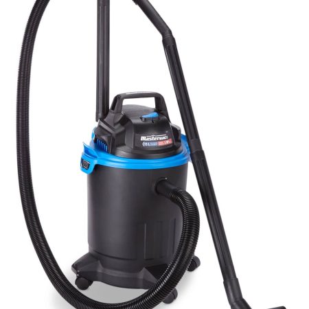 Mastervac VO405P 2.0 Peak HP Wet/Dry Shop Vacuum with Filters and Hose Storage, 15-L