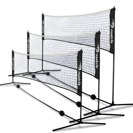 Matrix Adjustable Driveway Racquet/Racket Sport Net For Pickleball, Tennis & Badminton, 10-ft