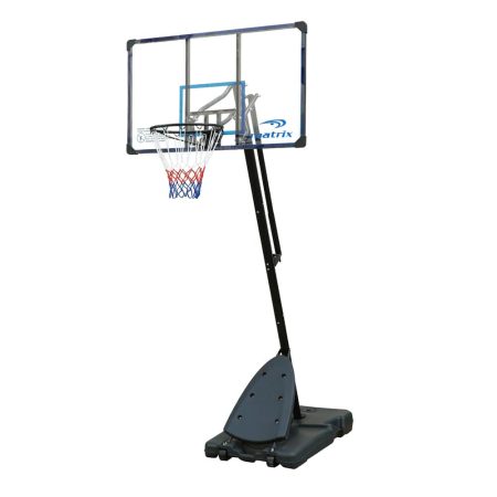 Matrix Portable Adjustable Basketball Backboard, Hoop & Net System w/ Breakaway Rim, 54-in