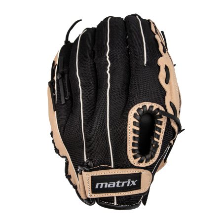 Matrix Fielding Glove, Black/Camel, Left-Hand Catch, 10-in