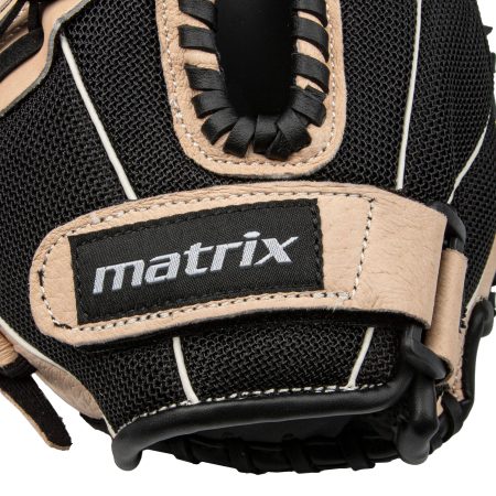 Matrix Fielding Glove, Black/Camel, Right-Hand Catch, 10-in