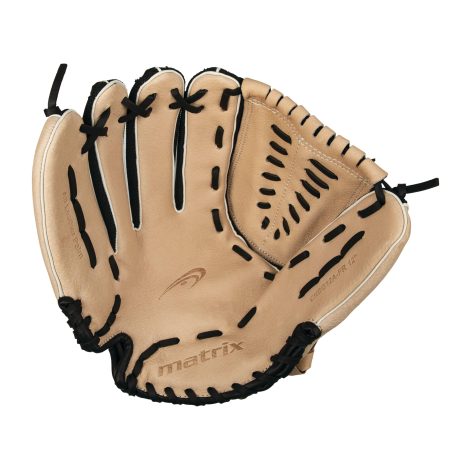 Matrix Fielding Glove, Black/Camel, Right-Hand Catch, 10-in