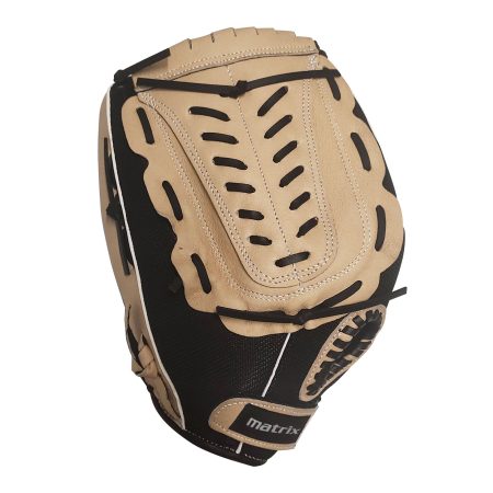 Matrix Fielding Glove, Black/Camel, Right-Hand Catch, 10-in