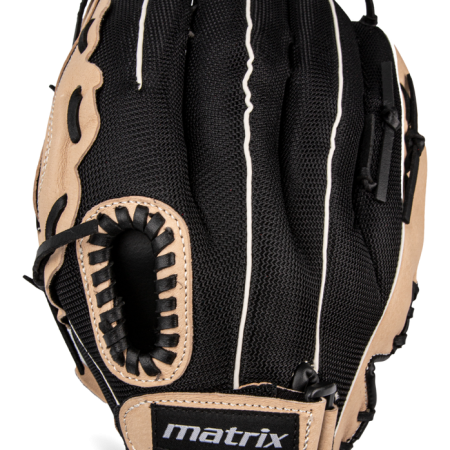 Matrix Fielding Glove, Black/Camel, Right-Hand Catch, 13-in