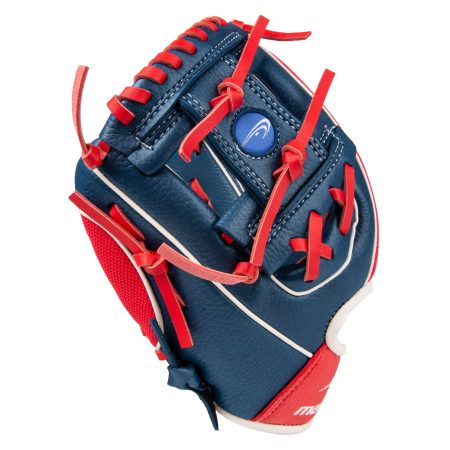 Matrix Youth Fielding Glove, Blue/Red, Right-Hand Catch, 9-in