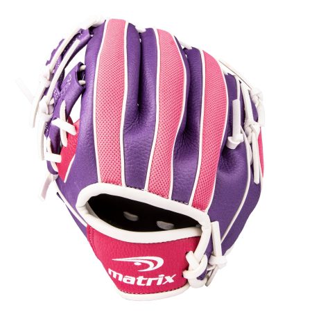 Matrix Youth Fielding Glove, Pink/Purple, Right-Hand