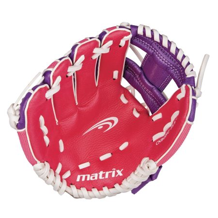 Matrix Youth Fielding Glove, Pink/Purple, Right-Hand