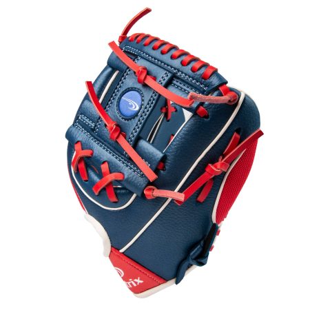 Matrix YTH Fielding Glove, Blue/Red, Left-Hand Catch, 10-in