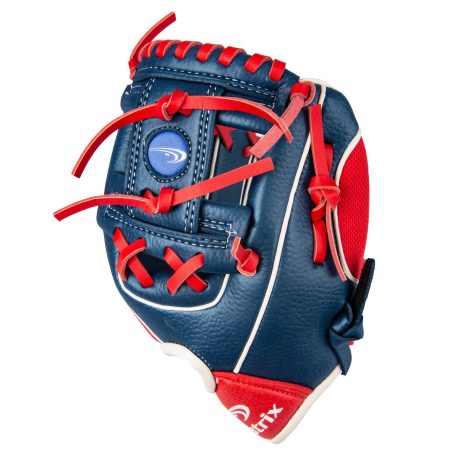 Matrix YTH Fielding Glove, Blue/Red, Left-Hand Catch, 8.5-in