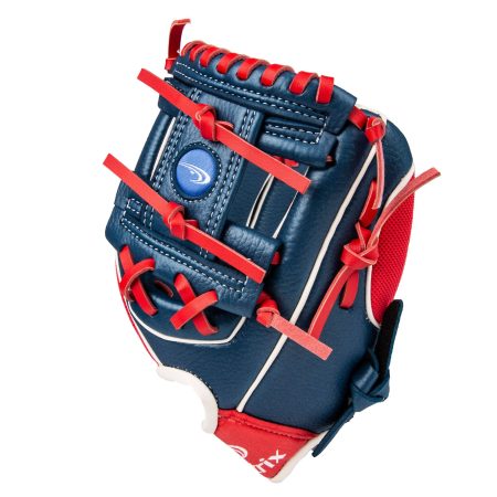 Matrix YTH Fielding Glove, Blue/Red, Left-Hand Catch, 9-in