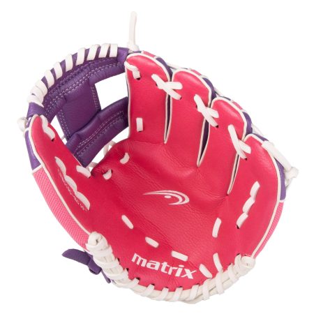 Matrix YTH Fielding Glove, Pink/Purple, Left-Hand Catch, 10-in