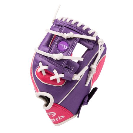 Matrix YTH Fielding Glove, Pink/Purple, Left-Hand Catch, 9-in