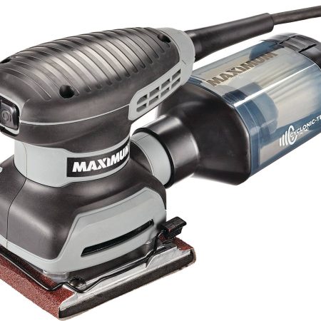 MAXIMUM 2.4A Corded Single-Speed Sheet Sander with Cyclonic-Tech Dust Collection, 1/4-in