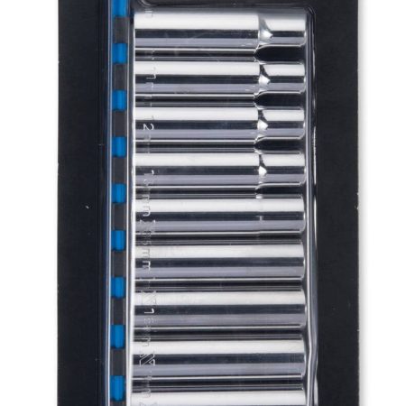 MAXIMUM 1/2-in Drive Deep Socket Set 10-pc, CRV, Nickel-Chrome Plating