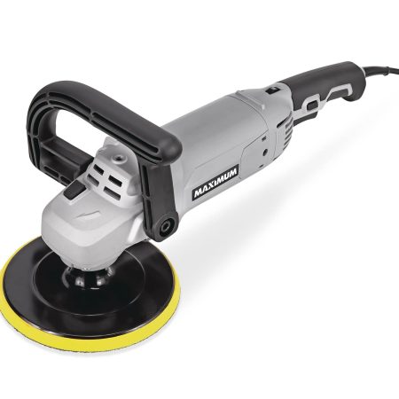 MAXIMUM 10A Heavy-Duty Variable Speed Orbital Sander & Polisher with Auxiliary Handle, 7-in