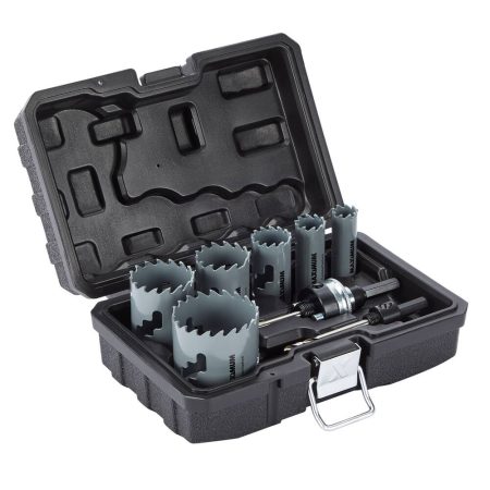 MAXIMUM Carbide Tipped Hole Saw Set for Wood, Metal, Steel, 10-pc