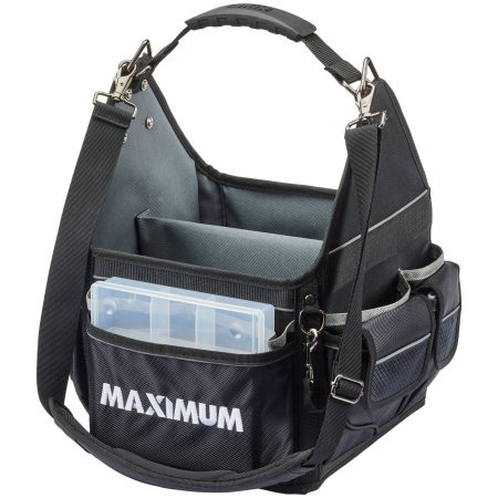 MAXIMUM Electricians Tote Tool Bag w/ Shoulder Strap, 35 Pockets, 11-in