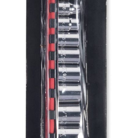 MAXIMUM 3/8-in Drive Regular Socket Set 12-pc, SAE, CRV, Nickel-Chrome Plating