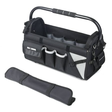 MAXIMUM Open Top Tool Bag w/ Padded Grip, 32 Pockets, 19-in