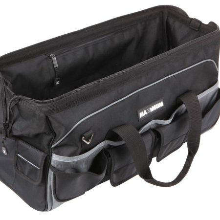 MAXIMUM Duffle Tool Bag w/ Shoulder Strap, 34 Pockets, 24-in